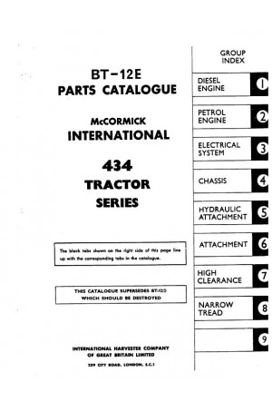 Case IH 434 Parts Catalog