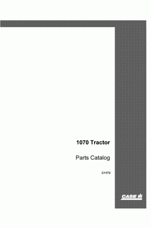 Case IH 1070 Parts Catalog