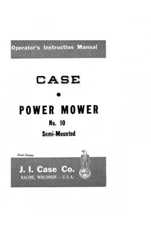 Case IH 10 Operator`s Manual