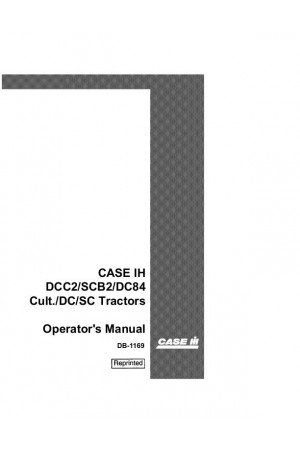Case IH DCB4 Operator`s Manual