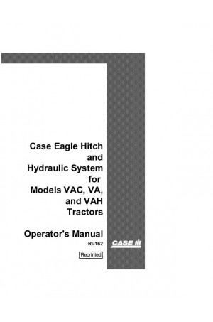 Case IH VA, VAC, VAH Operator`s Manual