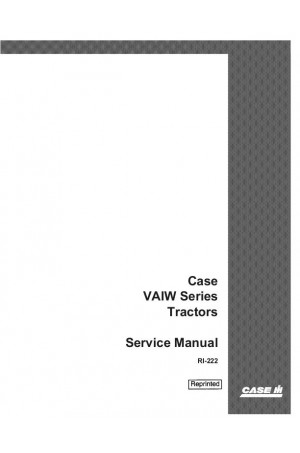 Case IH VAIW Service Manual