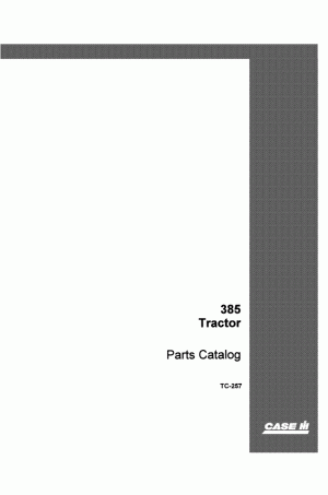 Case IH 385 Parts Catalog