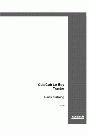 Case IH CUB, CUB LOBOY Parts Catalog