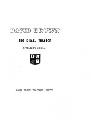 Case IH 880 Operator`s Manual