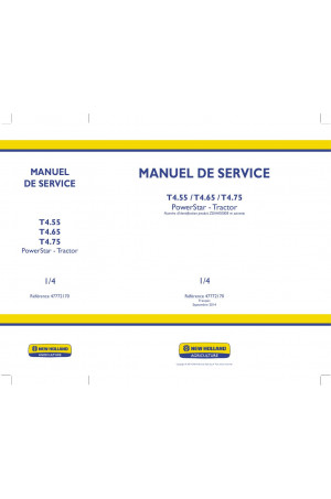 New Holland T4.55, T4.65, T4.75 Service Manual