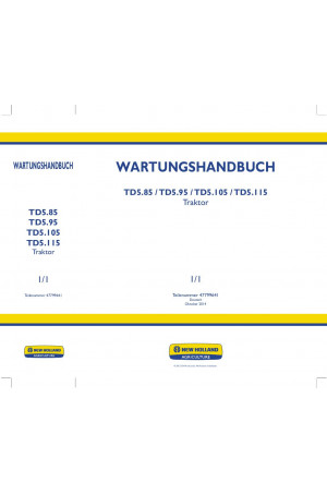 New Holland TD5.105, TD5.115, TD5.85, TD5.95 Service Manual