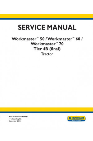 New Holland Workmaster 50, Workmaster 60, Workmaster 70 Service Manual