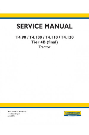 New Holland T4.100, T4.110, T4.120, T4.90 Service Manual