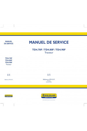 New Holland TD4.70F, TD4.80F, TD4.90F Service Manual