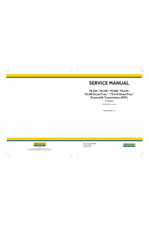 New Holland T8.320, T8.350, T8.380, T8.380 SmartTrax, T8.410, T8.410 SmartTrax Service Manual