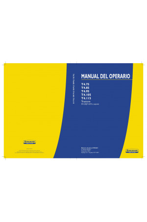 New Holland T4.105, T4.115, T4.75, T4.85, T4.95 Operator`s Manual