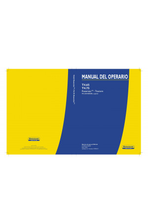 New Holland T4.65, T4.75 Operator`s Manual