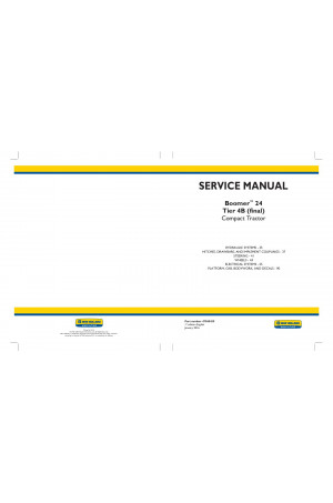 New Holland Boomer 24 Service Manual