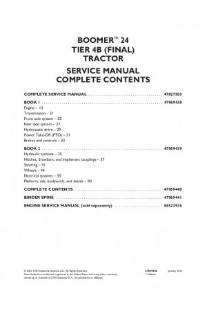 New Holland Boomer 24 Service Manual