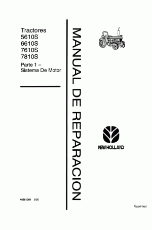 New Holland 6610S, 7610S, 7810S Service Manual