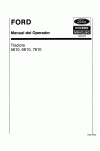 New Holland 5610, 6610, 7610 Operator`s Manual