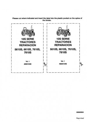 New Holland 5610S, 6610S, 7610S, 7810S Service Manual