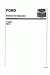 New Holland 7810 Operator`s Manual