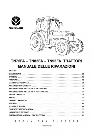 New Holland TN75FA, TN85FA, TN95FA Service Manual