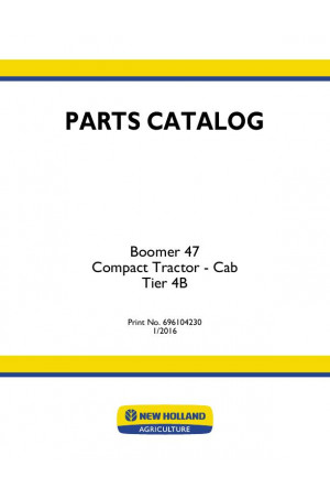 New Holland Boomer 47 Parts Catalog