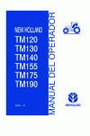 New Holland TM120, TM130, TM140, TM155, TM175 Operator`s Manual