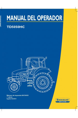 New Holland TD5050 Operator`s Manual