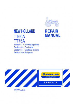 New Holland TT60A, TT75A Service Manual