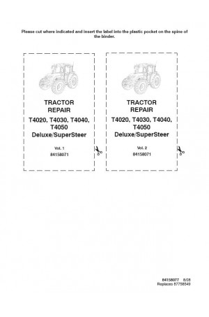New Holland T4020, T4030, T4040, T4050 Service Manual