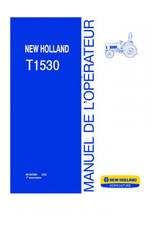 New Holland T1530 Operator`s Manual