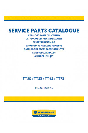 New Holland TT50, TT55, TT65, TT75 Parts Catalog