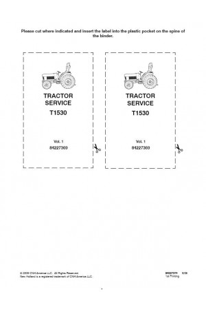New Holland T1530 Service Manual