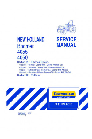 New Holland Boomer 4055, Boomer 4060 Service Manual