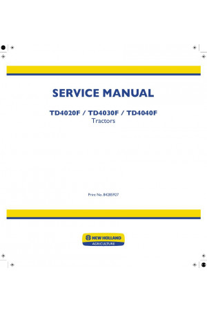 New Holland TD4020F, TD4030F, TD4040F Service Manual