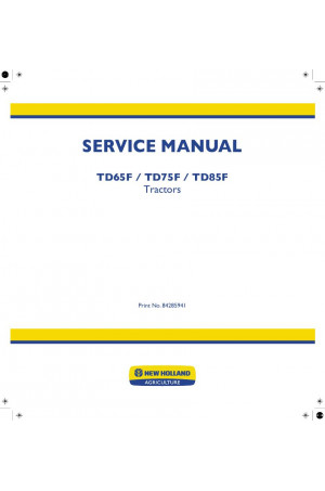 New Holland TD65F, TD75D, TD85F Service Manual
