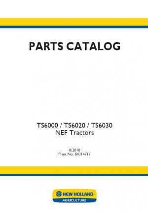 New Holland TS6000, TS6020, TS6030 Parts Catalog
