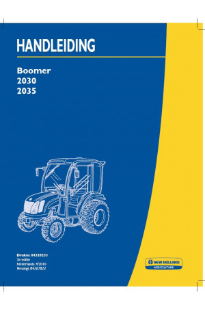 New Holland Boomer 2030, Boomer 2035 Operator`s Manual