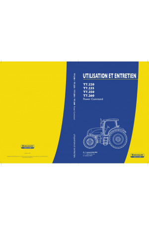 New Holland T7.220, T7.235, T7.250, T7.260 Operator`s Manual