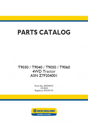 New Holland T9030, T9040, T9050, T9060 Parts Catalog