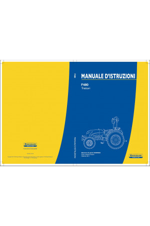 New Holland F480 Operator`s Manual