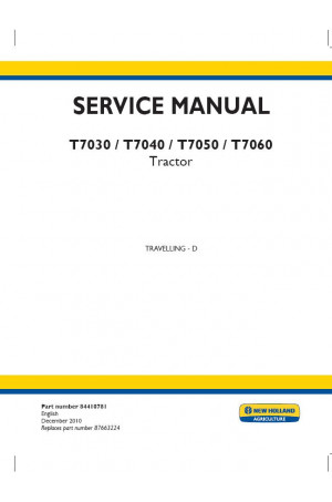 New Holland T7030, T7040, T7050, T7060 Service Manual