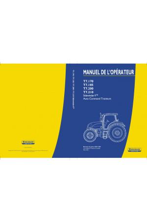 New Holland T7.170, T7.185, T7.200, T7.210 Operator`s Manual