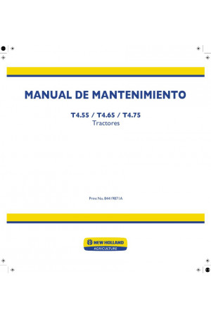 New Holland T4.55, T4.65, T4.75 Service Manual