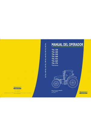 New Holland T6.120, T6.140, T6.150, T6.155, T6.160, T6.165, T6.175 Operator`s Manual