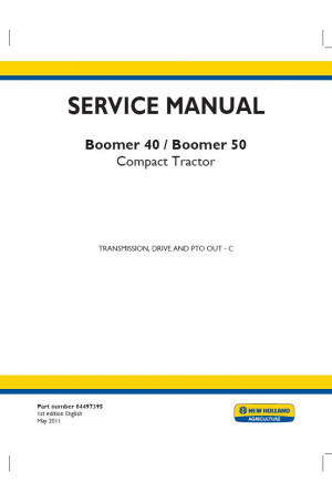 New Holland Boomer 40, Boomer 50 Service Manual
