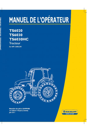 New Holland TS6020, TS6030 Operator`s Manual