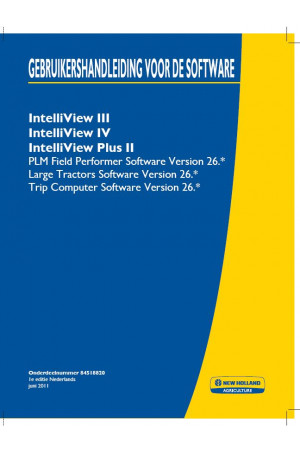 New Holland Intelliview Operator`s Manual