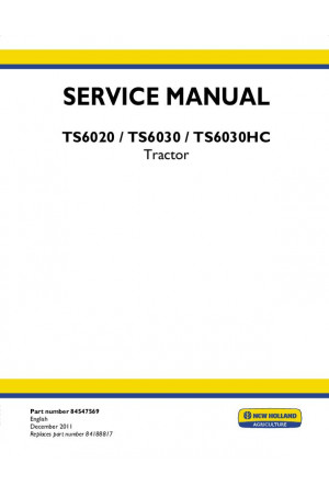 New Holland TS6020, TS6030 Service Manual