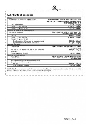 New Holland T9.435, T9.480, T9.530, T9.565, T9.600, T9.645, T9.700 Operator`s Manual