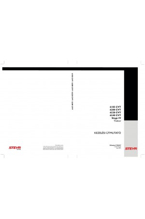 Steyr 6185, 6200, 6220, 6240 Operator`s Manual